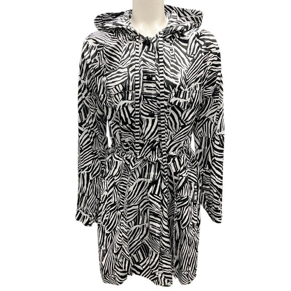 Missoni Black / White Printed Cotton Coat